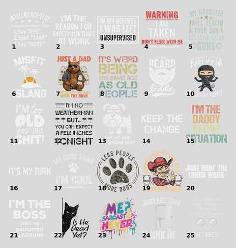 Humorous Retro Iron-On Funny DTF Transfer for Group Leaders, Bold I'm the Daddy T-Shirt, Ready to Press Apparel Design