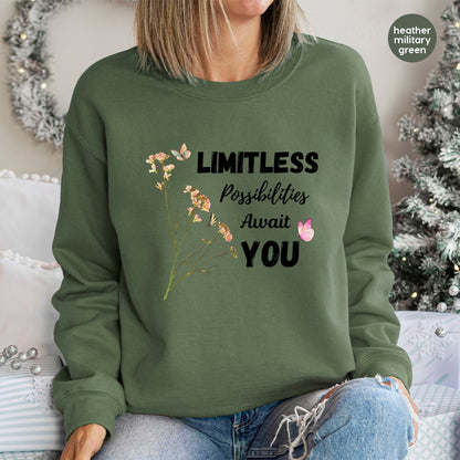 Vintage Botanical Floral and Butterfly DTF Transfer, Cute Nature-Inspired Ready To Press for Women & Teens Apparel, Spring Shirt Design