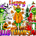 Happy HalloThanksMas, Christmas Sweatshirt, Thanksgiving Sweatshirt, Christmas Sweatshirt, Gift For Halloween, Halloween Gift, Fall Tshirt