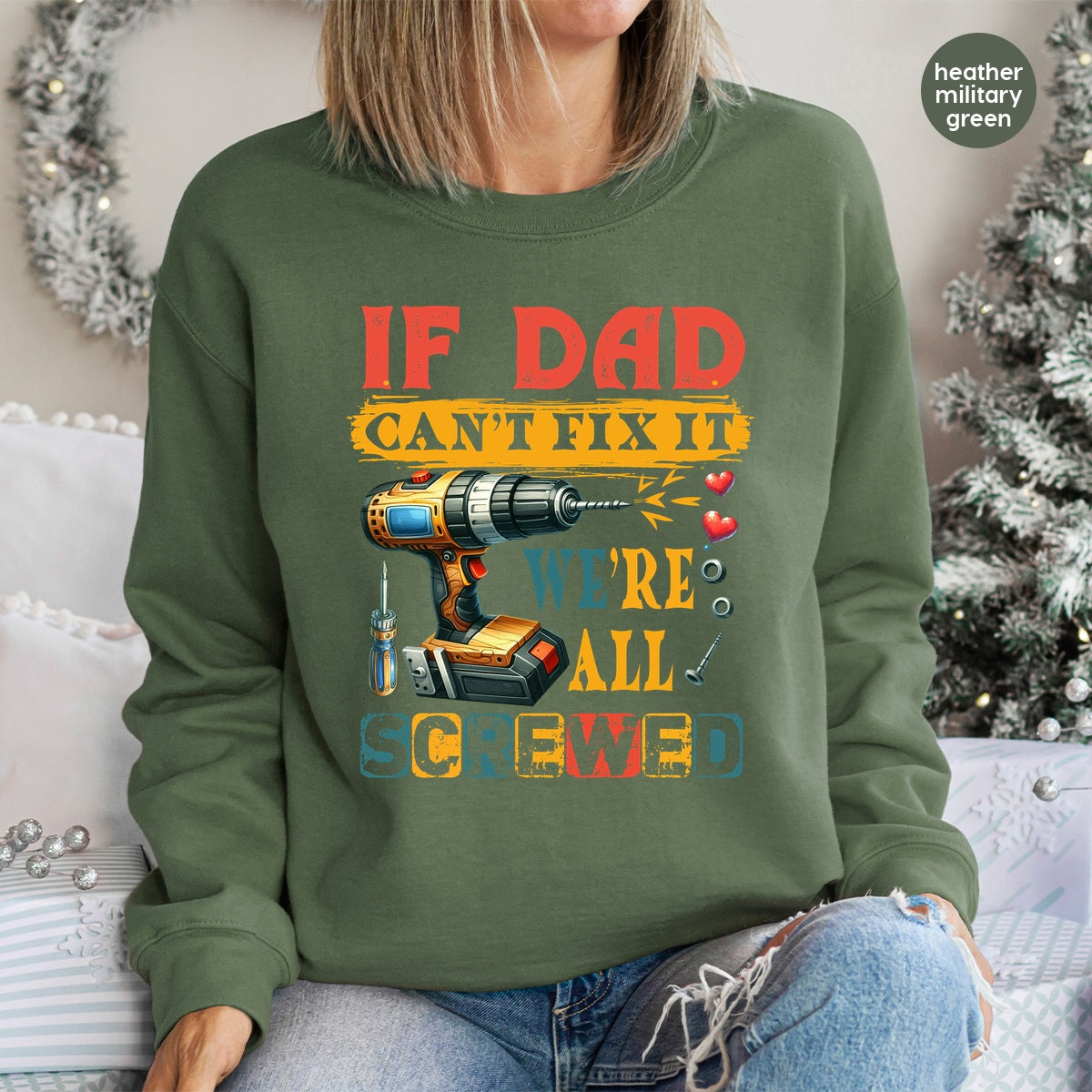 Funny Handyman Father's Day DTF Transfer, Ready To Press Iron-On for DIY Dad T-Shirt, Humorous Retro Gift