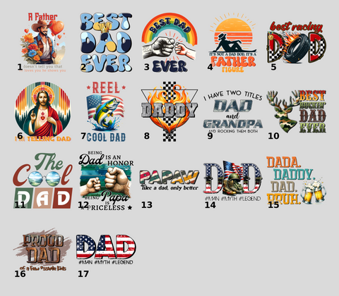 Father's Day DTF Transfer | Funny Dad, The Man The Myth The Legend, Retro Iron-On Apparel for Family, Bold Typography Shirt