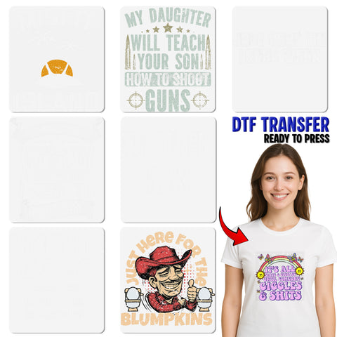 Funny Retro Humor DTF Transfer 'It Burns When I Pee' for Adult T-Shirt & Apparel - Cheeky Bachelorette Party Gift Idea