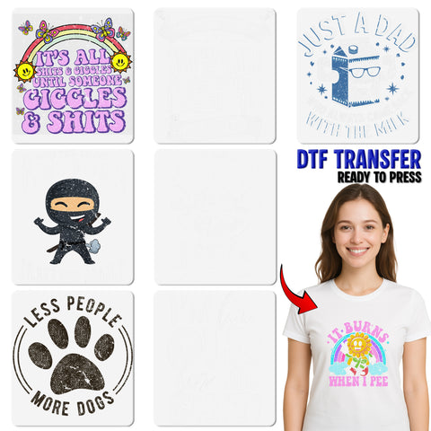 Sarcastic Grunge Funny Social Skills Iron-On DTF Transfer for Office Humor Apparel & T-Shirts
