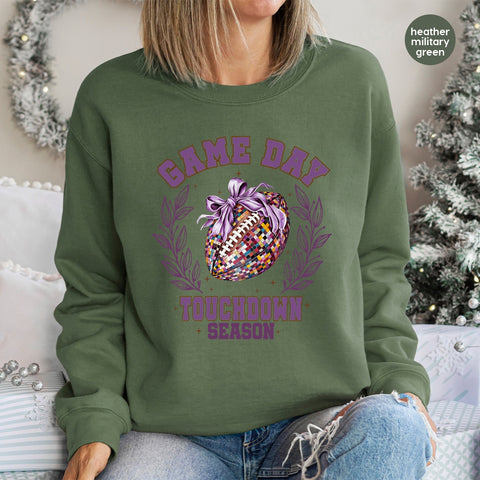 Cute Retro Game Day Football DTF Transfer for Trendy Tailgate Apparel & Sports Fan T-Shirts Ready To Press