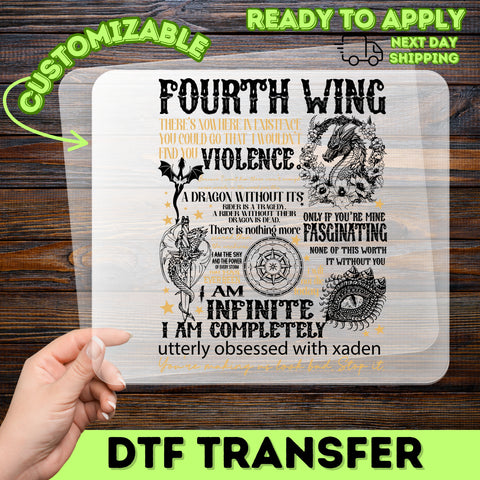 Magical Fantasy DTF Transfer Ready To Press Inspirational Quotes for T-Shirts & Hoodies, Motivational Iron-On for Book Lovers, Young Adults