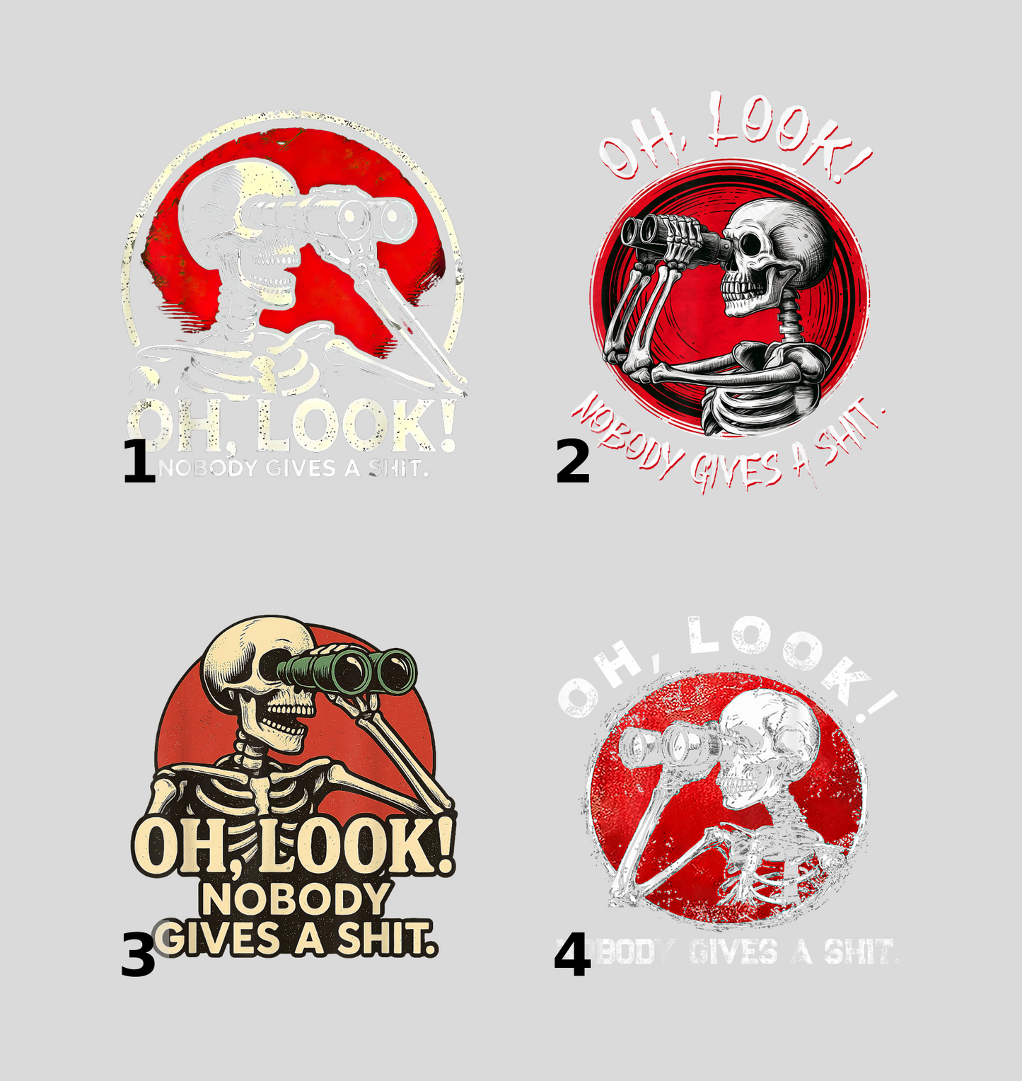 Funny Halloween Skeleton DTF Transfer, Sarcastic Humorous Design, Ready to Press Iron-On for T-Shirt & Sweatshirt, Edgy Halloween Apparel