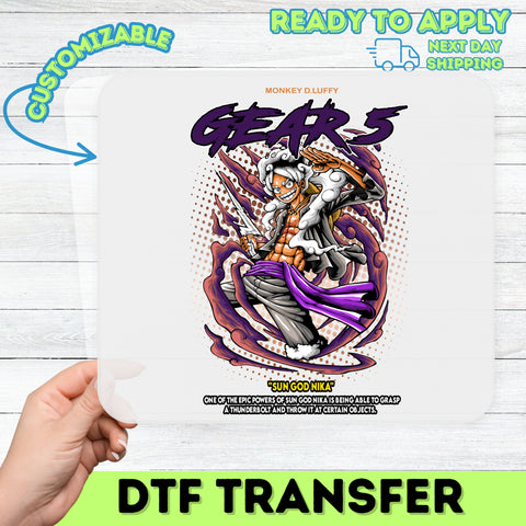 Dynamic Anime Power-Up DTF Transfer Ready To Press for Anime Fans T-Shirt | Perfect Cosplay Apparel Gift