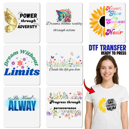 Whimsical Butterfly DTF Transfer for Bohemian Nature Shirt, Ready to Press Colorful Art for Garden Party Apparel, Cute Butterfly Iron-On