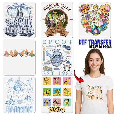 Florida Castle Fireworks DTF Transfer for Family Adventure Shirt - Cute Theme Park Iron-On for Travel Enthusiasts