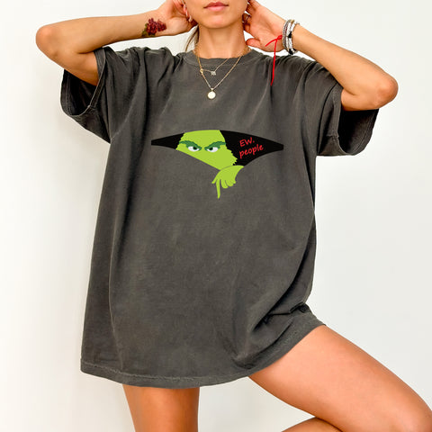 Funny Grinch Christmas DTF Transfer Iron-On Sarcastic Introvert Holiday Apparel for Group Festive Shirts