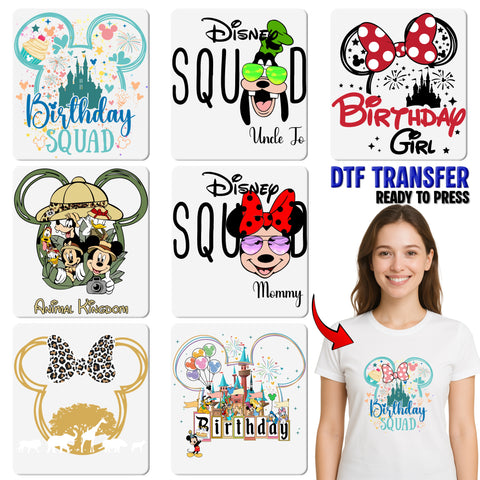 Safari Adventure Animal Kingdom DTF Transfer Ready To Press for Family Vacation Shirts & Theme Park Apparel
