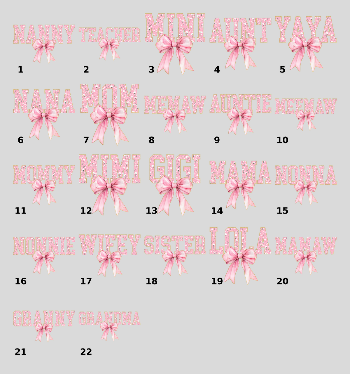 Nonna Floral DTF Transfer Iron-On for Mother’s Day Italian Grandmother Shirt & Apparel