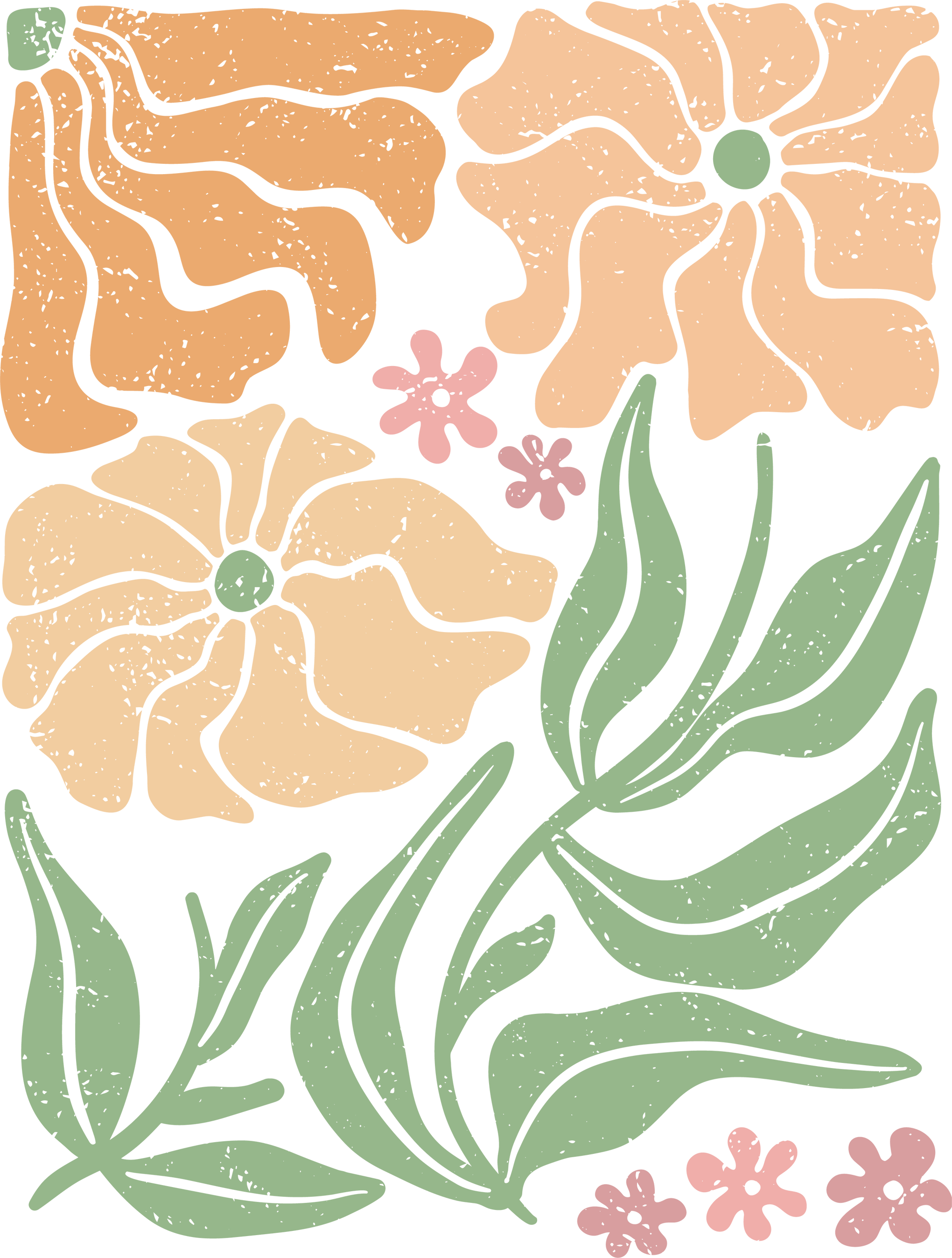 Wavy Flowers Shirt, Floral T-shirt, Wildflower Tshirt, Mother's Day Tee, Cottagecore Shirt, Shirt For Her, Flower Gift, Nature Lover Shirt