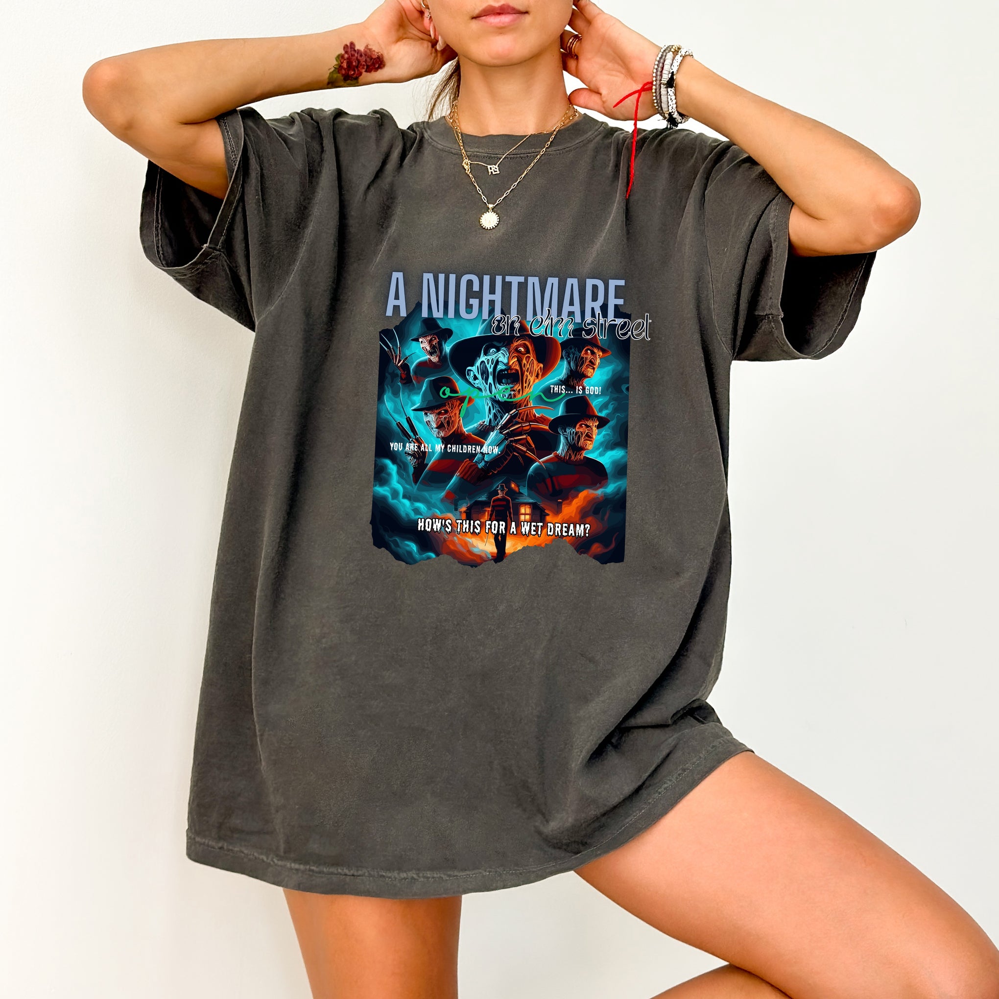Vintage Horror Movie Spooky Halloween DTF Transfer for T-Shirt & Sweatshirt Elm Street Fans