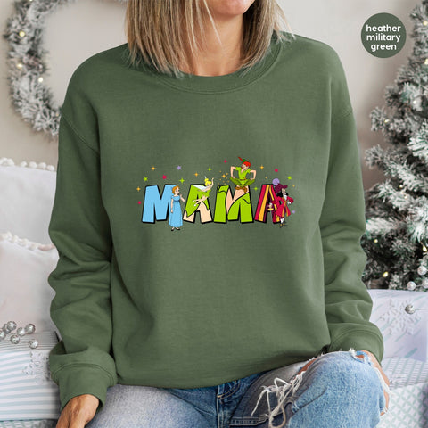 Cute Fantasy Adventure Mama DTF Transfer Iron-On Ready To Press T-Shirt Magical Nostalgic Gift for Families & Children's Literature Fans