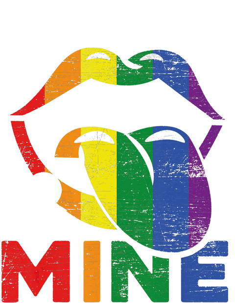 LGBTQ T-Shirts, I Licked It So It&#39;s Mine Lips T Shirt, LGBT Month Tee, Cute Lesbian Gay Shirts, Lips LGBT Awareness Shirt