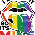 LGBTQ T-Shirts, I Licked It So It&#39;s Mine Lips T Shirt, LGBT Month Tee, Cute Lesbian Gay Shirts, Lips LGBT Awareness Shirt