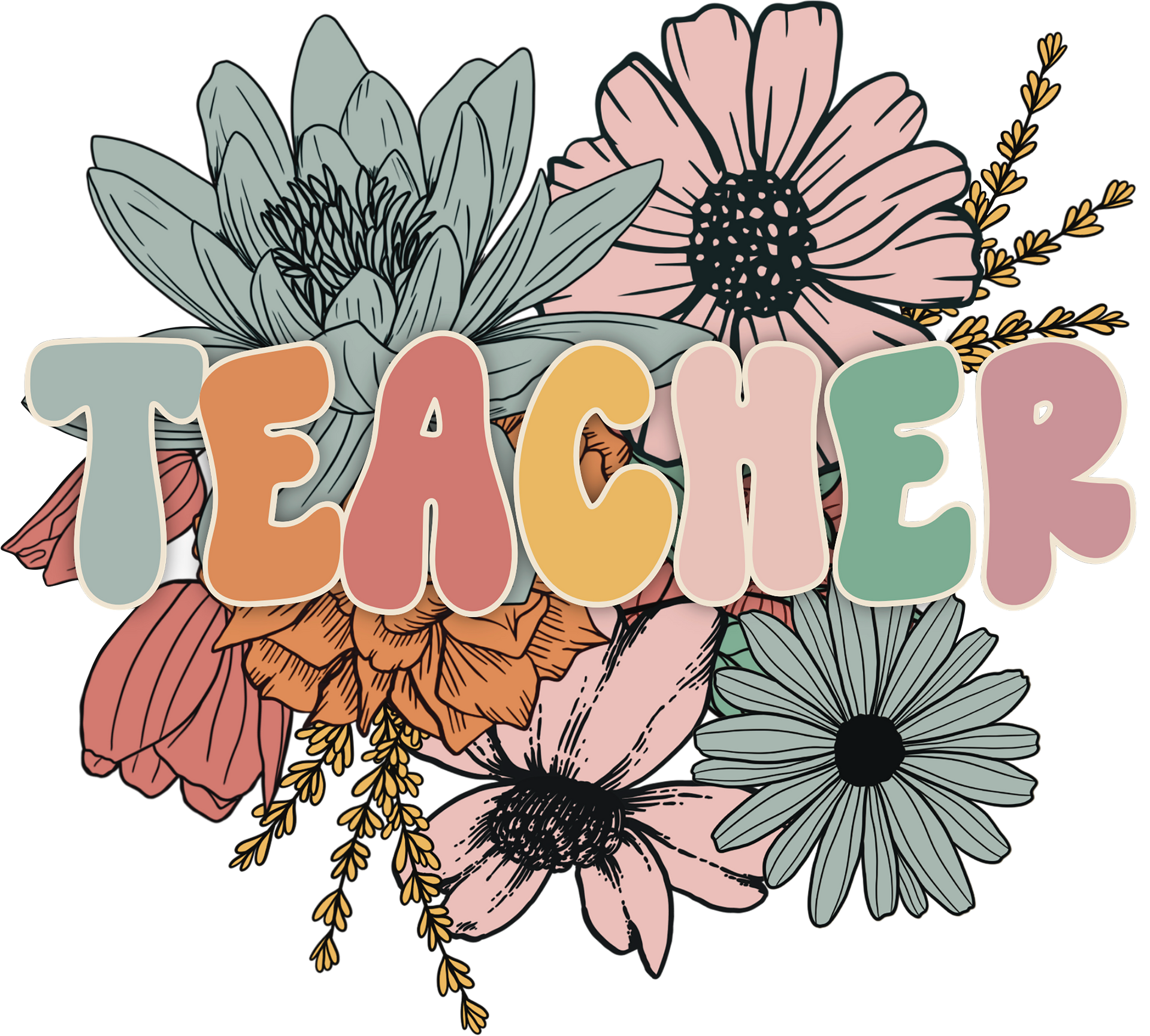 Teacher Shirts, Flower Teacher Shirt, Teacher Gifts, Teacher Shirt, Teacher Appreciation T-Shirt, Floral Teacher T Shirt, Preschool Teacher