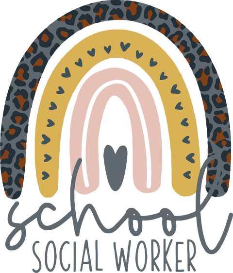 School Social Worker Shirt, Rainbow Social Worker, Social Worker Gift, Social Work T Shirt, Social Work Graduation Tshirt