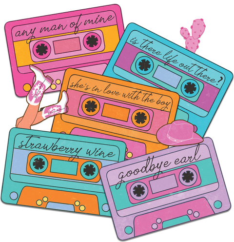 Western Women Casette Graphic Hoodies, Casette Tapes Western Song Long Sleeve for Women, Music Quotes 90s Vibes Country Vintage Sweatshirts