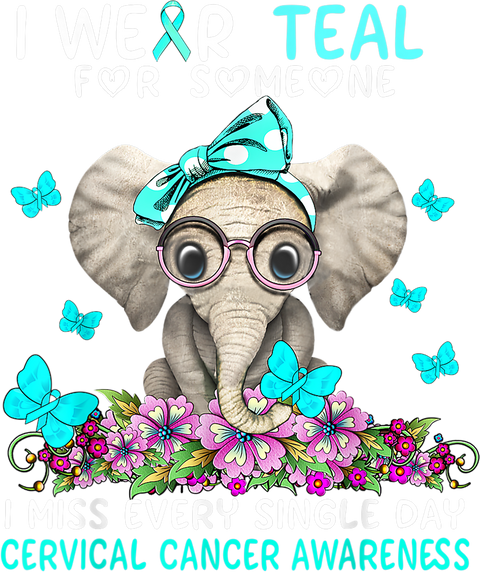 Cervical Cancer Awareness Shirt, Ovarian Cancer T-shirt, Teal Cancer Ribbon Sweatshirt, Cancer Supoort Shirt, I Wear Teal for Someone