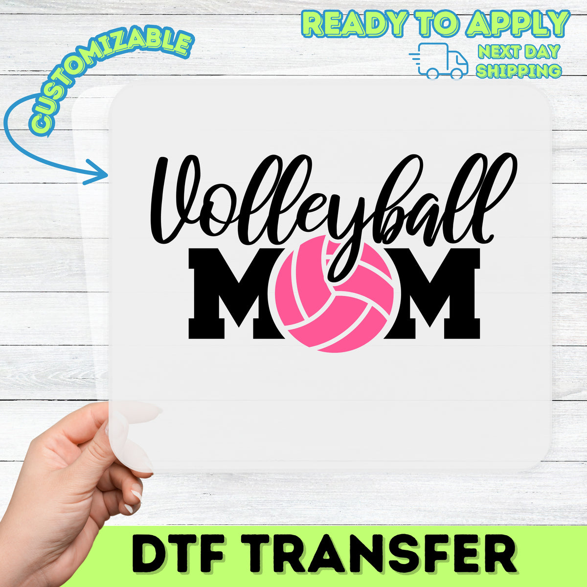 Funny Volleyball Pun DTF Transfer Ready To Press Iron-On for T-shirt & Apparel, Cute Volleyball Sports Design