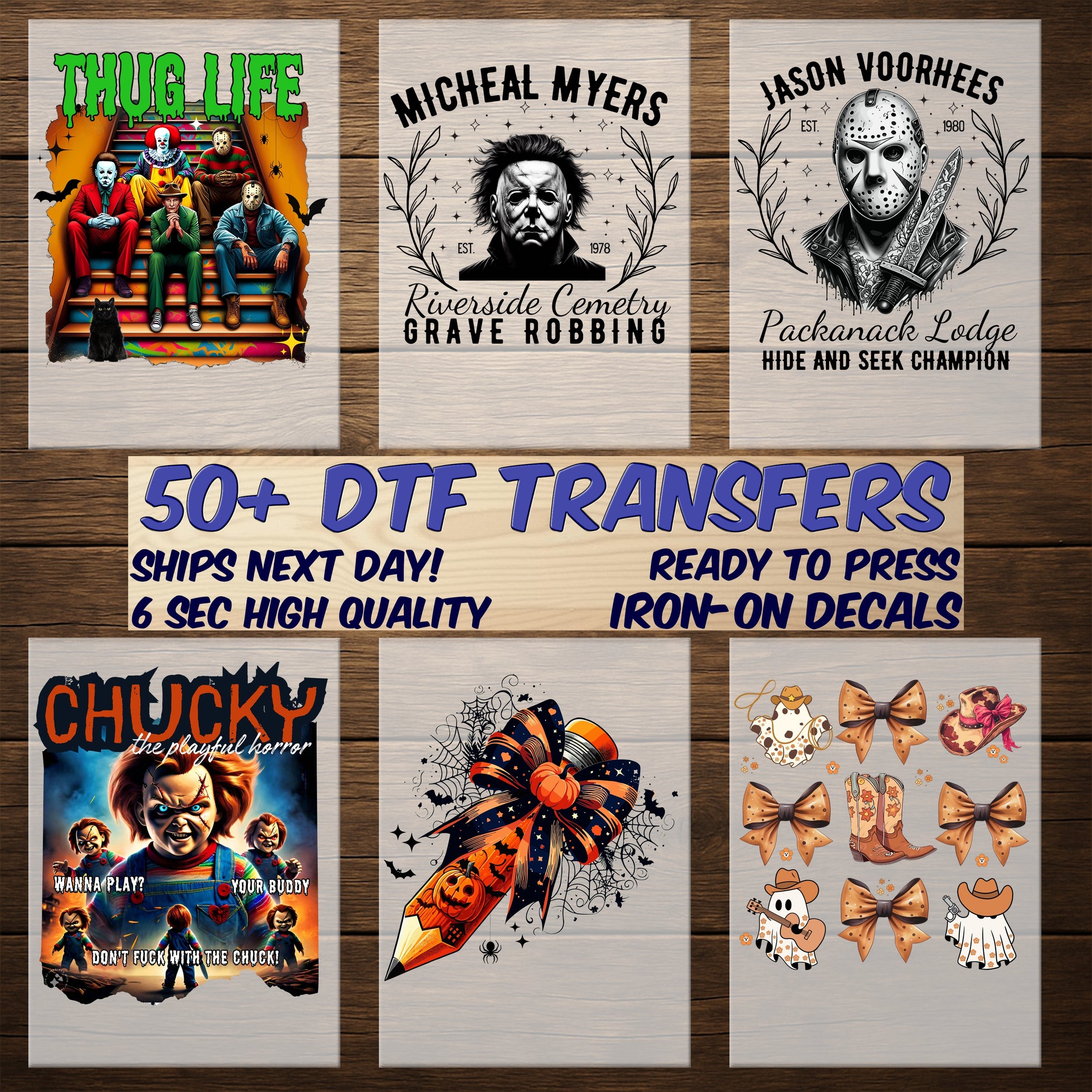 Cute Cozy Fall Halloween Pumpkin Spice DTF Transfer for Women T-Shirt & Sweatshirt | Ready to Press Iron-On Seasonal Apparel