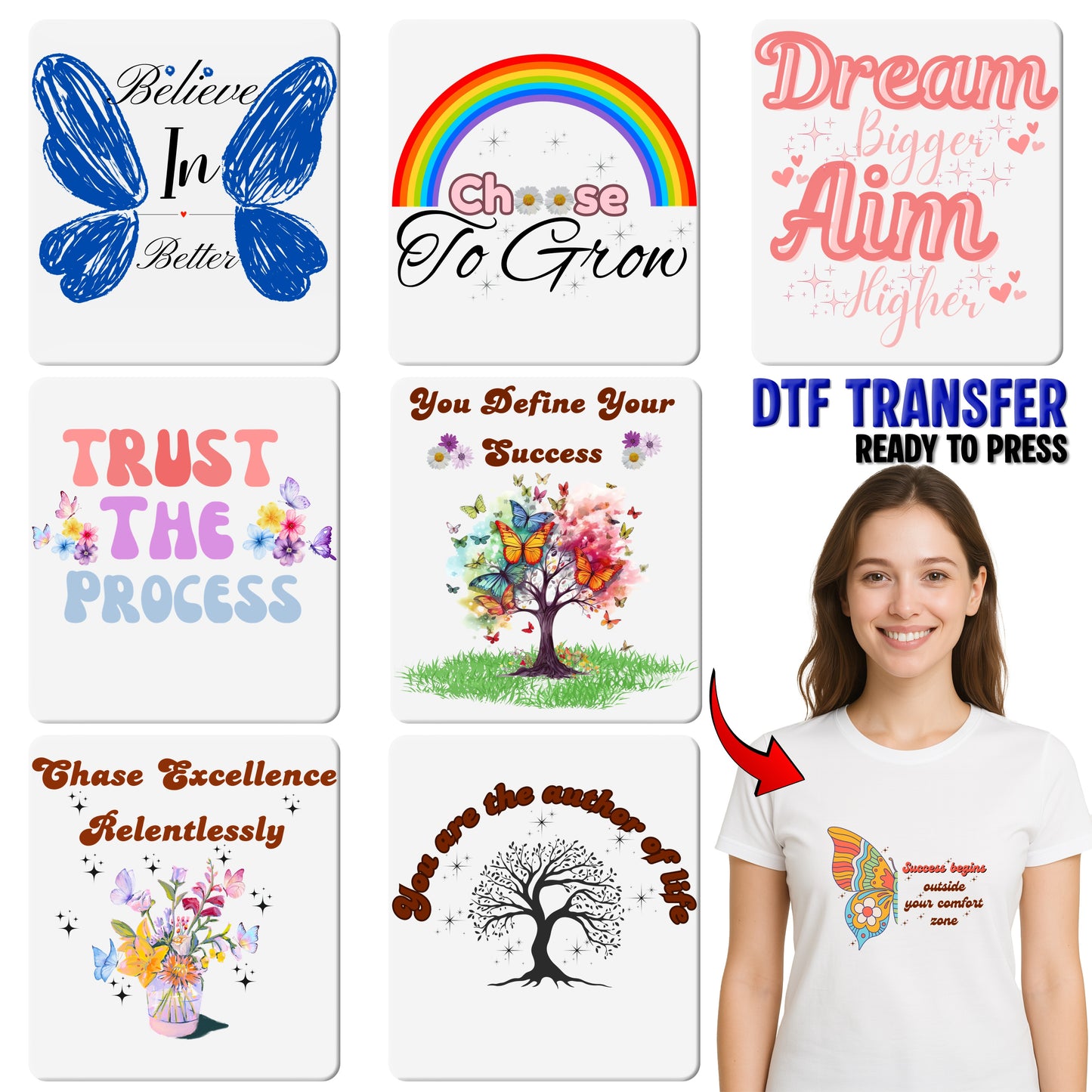 Pop Clink Fizz New Year's Eve DTF Transfer for Fun Group Celebration Shirt & Trendy Party Apparel