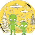 Aliens Invasion Tee, Baby Alien Tshirt, Flying Saucer Shirt, Outer Space Shirt, Ufo T-shirt Space Shirts, Galaxy Tee, Cute Alien Shirt
