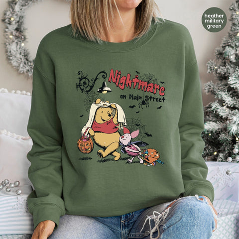 Funny Halloween DTF Transfer Iron-On Cute Cartoon Character Nightmare on Main Street Apparel