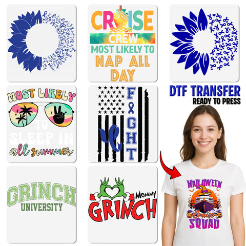 Crush Cancer Motivational DTF Transfer Ready To Press Shirt Design for Charity Events & Cancer Awareness Supporters