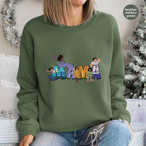 Family Celebration Cute Mama DTF Transfer for Magical Realism Film Fans & Colorful Apparel - Ready To Press Iron-On Design