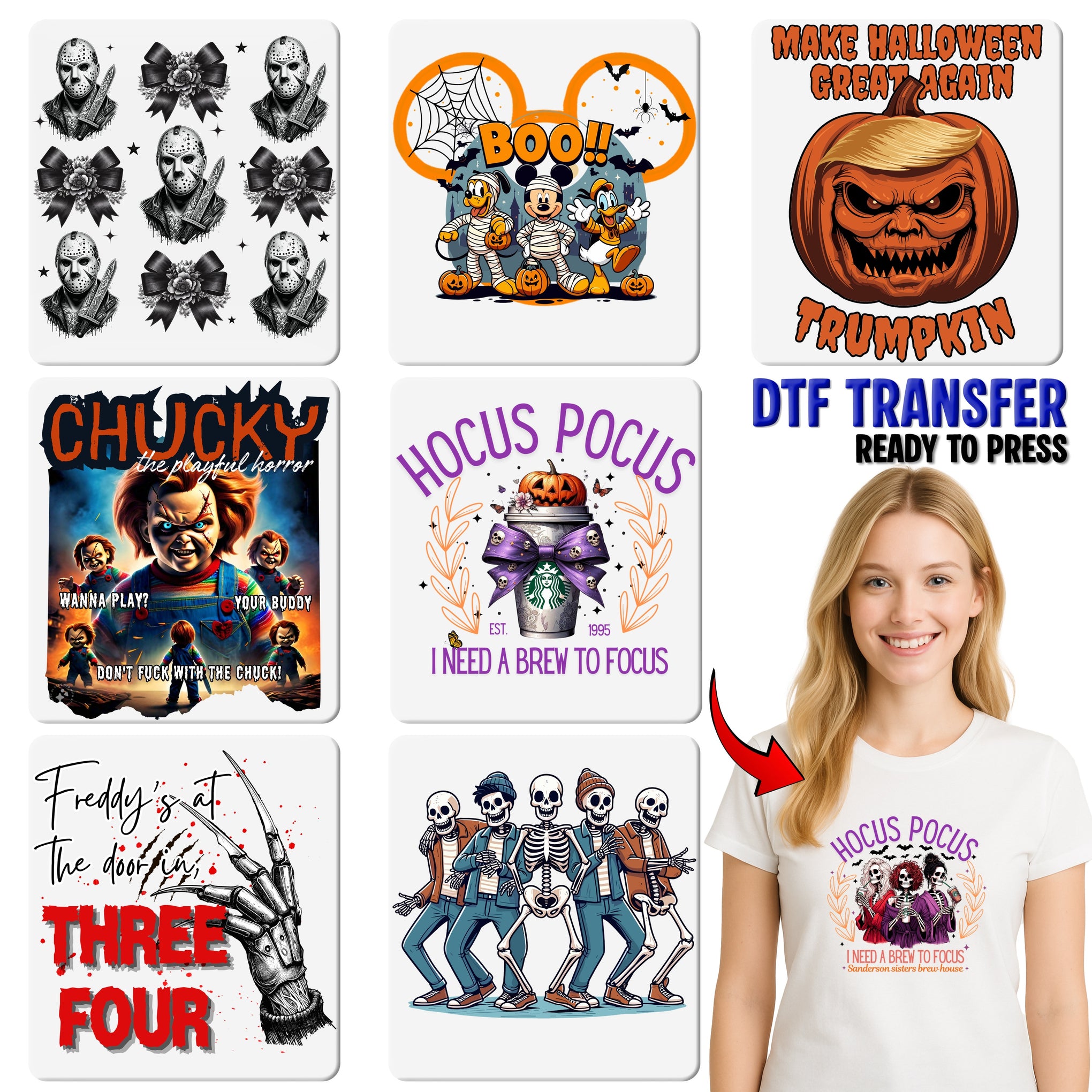 Cute Boo Boo Crew Medical Staff Halloween DTF Transfer Iron-On Funny Ghost Nurse T-Shirt Ready To Press Apparel