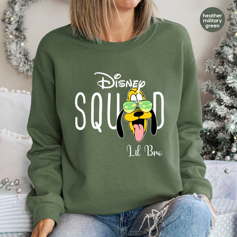 Cute Disney-themed dog sunglasses DTF transfer ready to press for family t-shirts vacation celebration