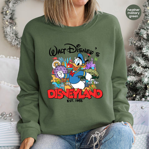Disneyland Cartoon Character DTF Transfer Ready To Press for Fun Family Vacation Shirts & Hoodies
