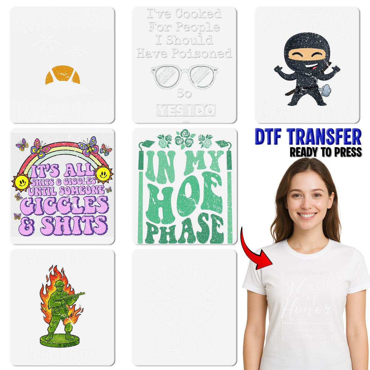 Iron-On Sarcastic Funny Humor DTF Transfer - My Level of Sarcasm Depends On Stupidity - Bold Retro Edgy Apparel