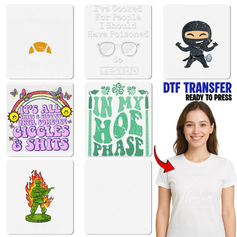Iron-On Sarcastic Funny Humor DTF Transfer - My Level of Sarcasm Depends On Stupidity - Bold Retro Edgy Apparel