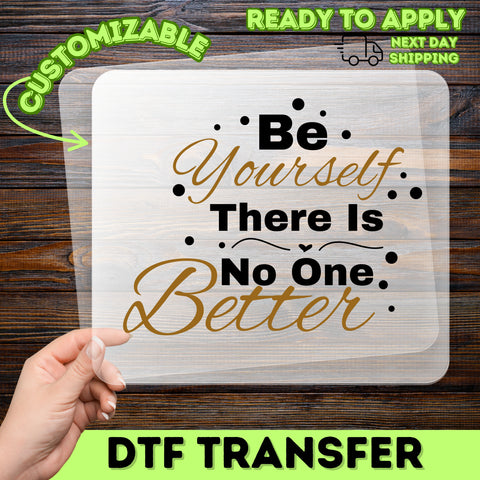Better Yourself Motivational DTF Transfer Ready To Press for Inspirational Shirt, Fitness Apparel, & Self-Improvement Gifts
