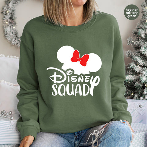 Disney Squad Fun DTF Transfer Iron-On for Group Travel Shirts, Ready To Press Family & Friends Theme Park Apparel