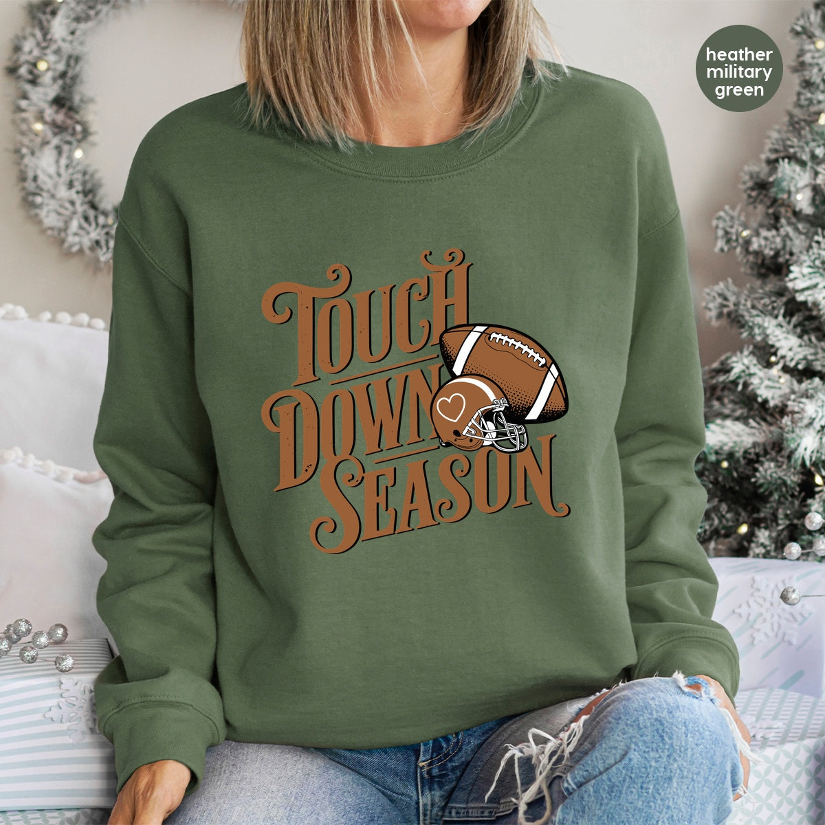 Retro Football Season DTF Transfer, Touchdown Celebration Shirt, Ready To Press, Vintage Sports Apparel, Tailgating & Game Day Wear