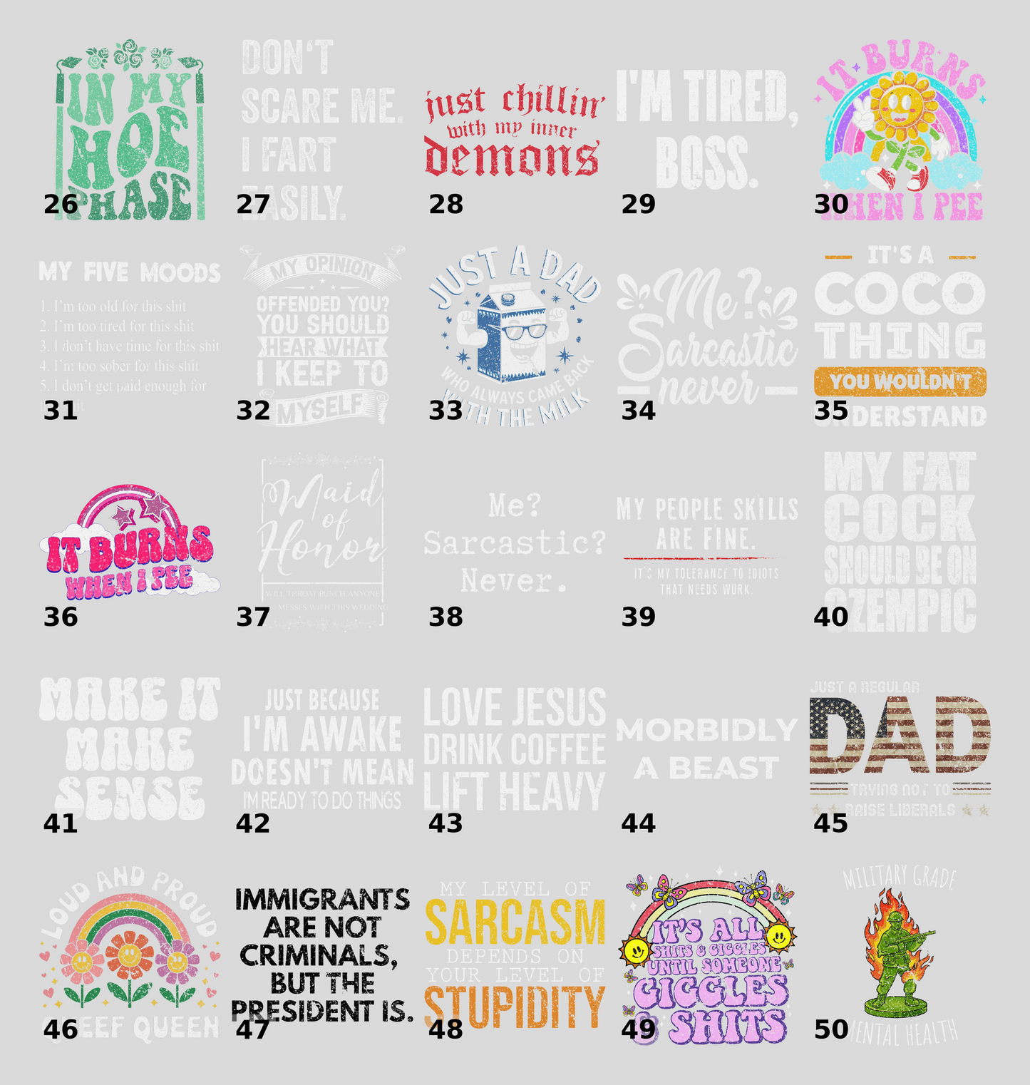 DTF Transfer Funny Queef Queen Iron-On Retro Flower Power Rainbow Ready To Press LGBTQ Pride Apparel