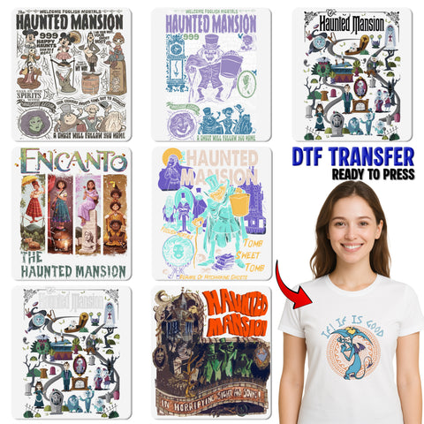 Funny Cartoon Character Ready To Press DTF Transfer for Party Apparel - Quirky Retro T-Shirt Design for Group Gatherings