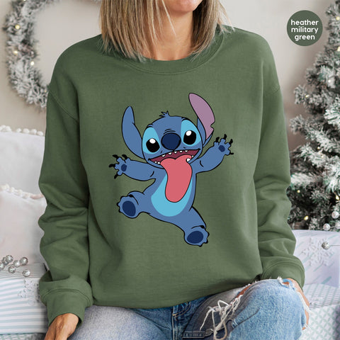 Cute Alien DTF Transfer for Animated Movie Fans Iron-On Ready To Press Apparel Kids Teens