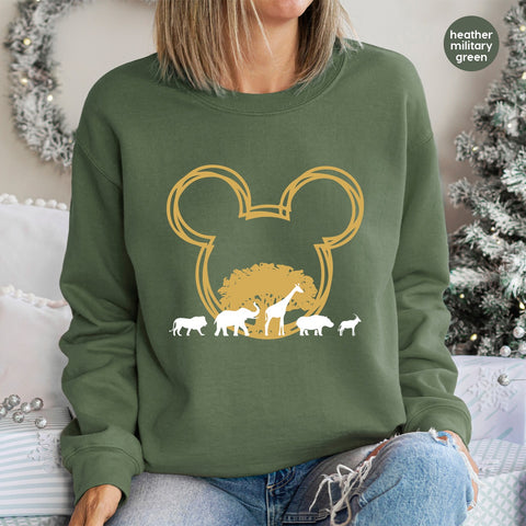 Safari Animal DTF Transfer Ready to Press Cute Wildlife Adventure T-Shirt for Family Trip & Group Vacation