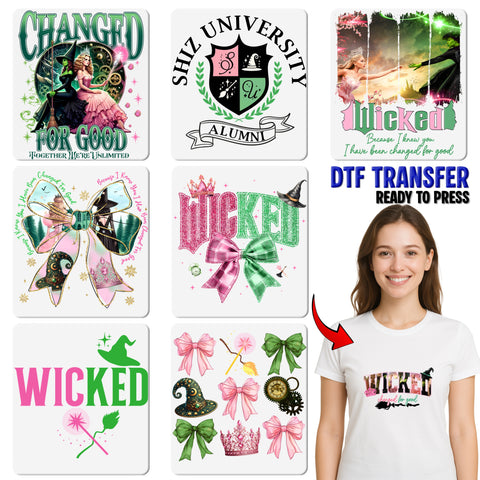 Steampunk Witch Transformation DTF Transfer for Shirts & Hoodies - Gothic Fantasy, Halloween Apparel Iron-On