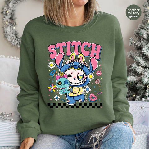 Cute & Playful Kawaii Character DTF Transfer for Teens T-Shirt - Ready to Press Colorful Celebration Apparel