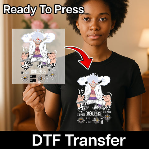 Anime Manga Character DTF Transfer for Cosplay Ready to Press T-Shirt One Piece Fans Anime Apparel