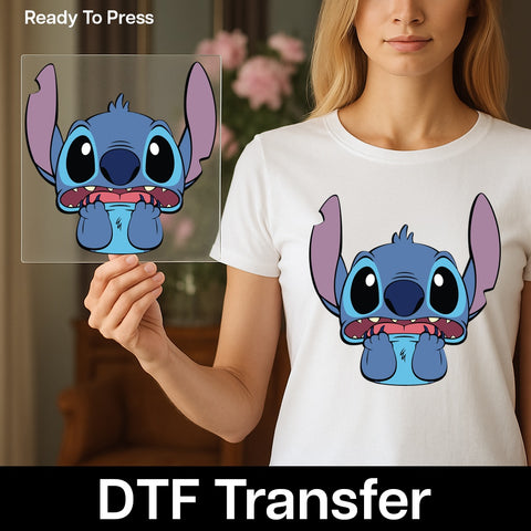 Cute Group Cartoon Character DTF Transfer Ready To Press for Fun Family Reunion & Party Apparel