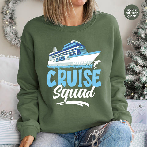 Cruise Squad Ready To Press DTF Transfer for Fun Group Vacation T-Shirt Apparel, Cute Iron-On for Family Cruise Party
