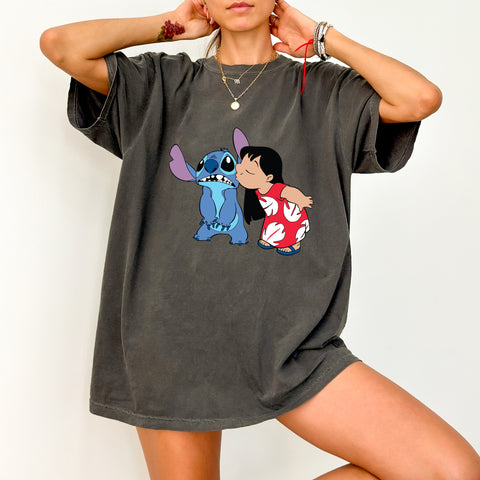 Cute Friendship Theme DTF Transfer for Animated Character Apparel - Ready to Press Iron-On for Family Vacations & Group Events